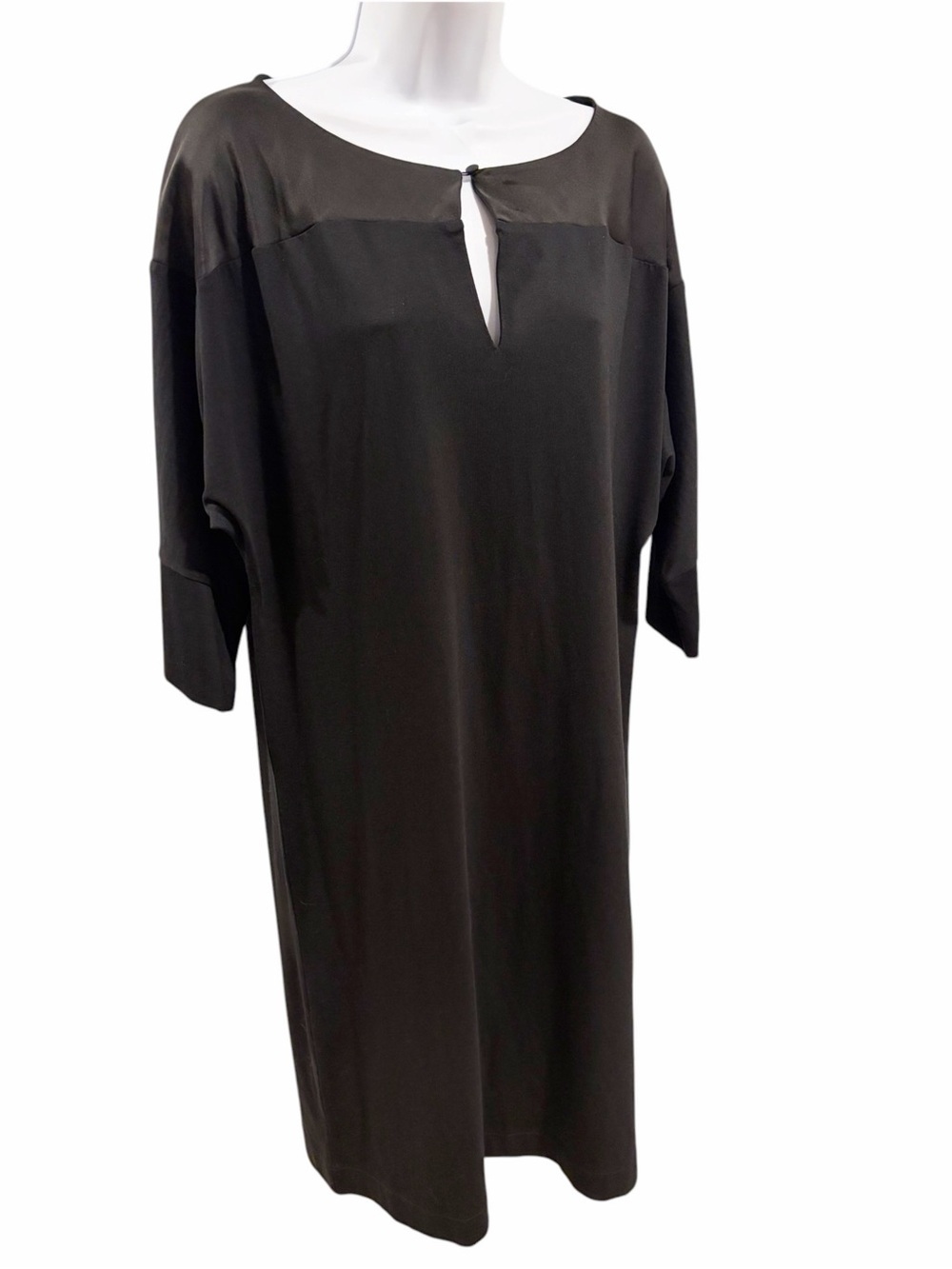 The White Company White Label 1/2 Sleeved Black Keyhole Dress size 12
